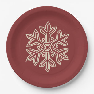 Simply Christmas Collection - Snowflake Paper Plate
