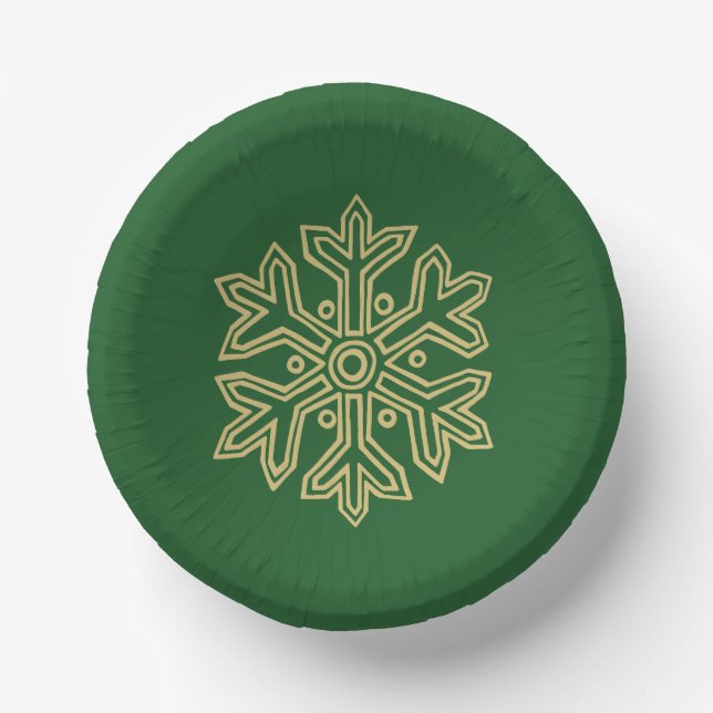 Simply Christmas Collection - Snowflake Paper Plate (Front)
