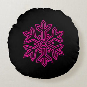 Simply Christmas Collection - Snowflake Round Cushion