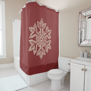 Simply Christmas Collection - Snowflake Shower Curtain