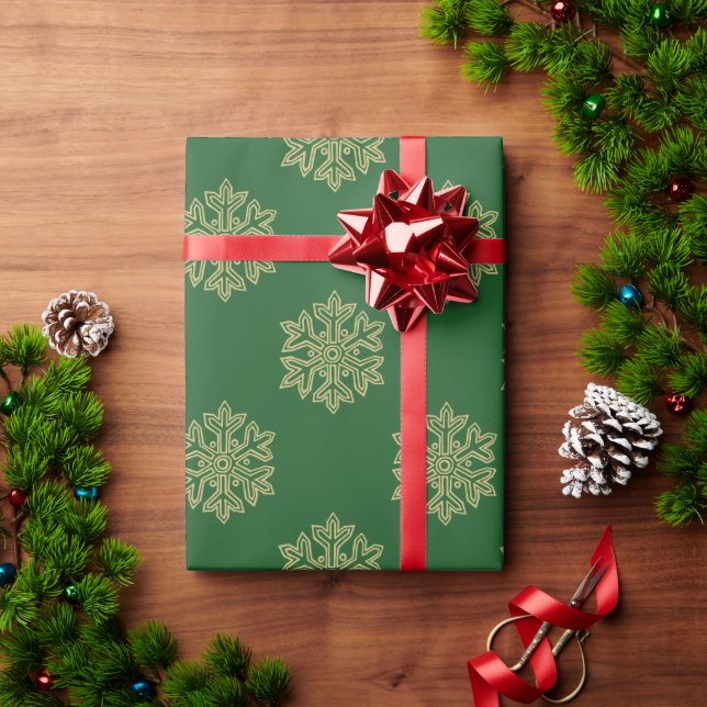 Simply Christmas Collection - Snowflake Wrapping Paper (Holiday Gift)