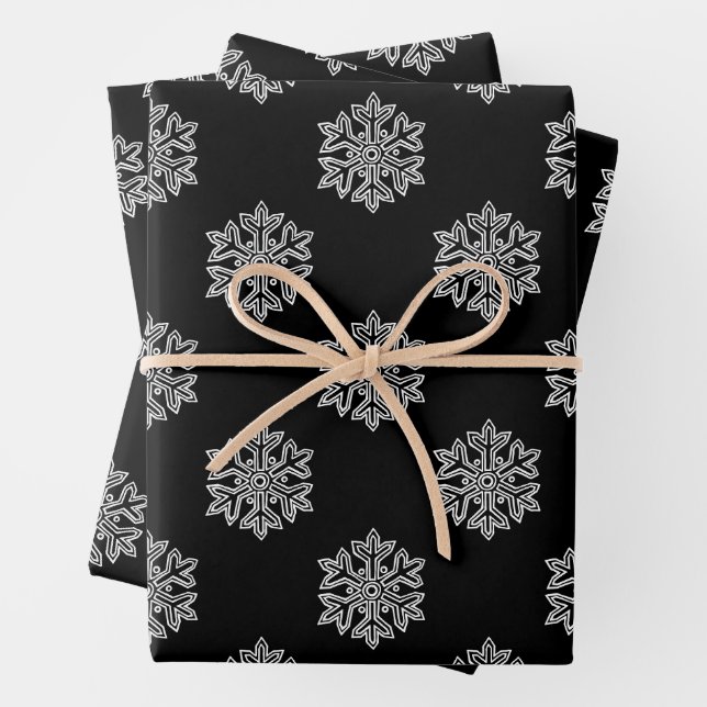 Simply Christmas Collection - Snowflake Wrapping Paper Sheet (In situ)
