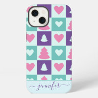 Simply Christmas tree pattern Case-Mate iPhone Cas