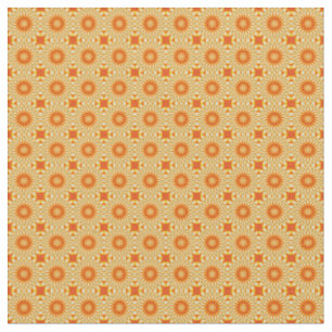 Simply Citrus Lemon Slices Floral Tiled Pattern Fabric
