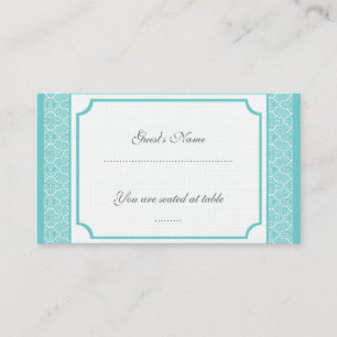 Simply Classic Damask Wedding Placecard