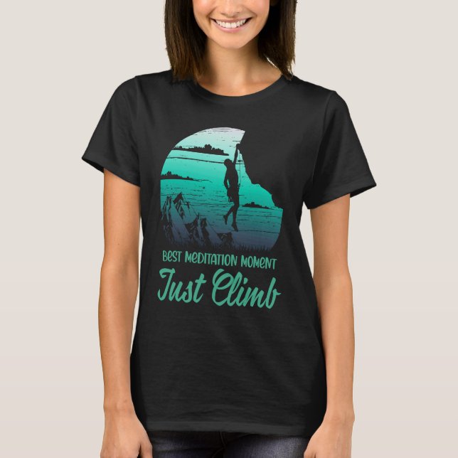 Simply climb bouldering wall mountains climber T-Shirt (Front)