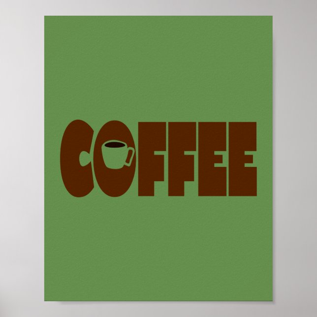 Simply COFFEE Art Poster (Front)