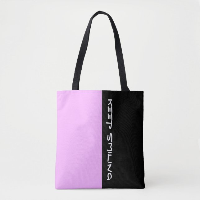 Simply colours LIGHT PINK & your Text Tote Bag (Front)