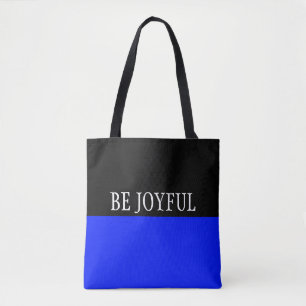 Simply colours ROYAL BLUE & your Text Tote Bag