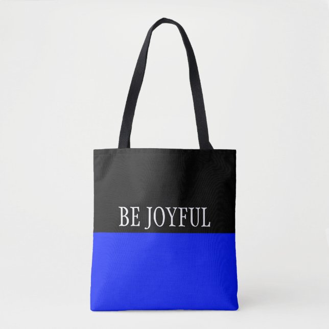 Simply colours ROYAL BLUE & your Text Tote Bag (Front)