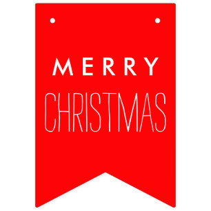 Simply colours & your Text: MERRY CHRISTMAS Bunting