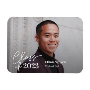 Simply Confident EDITABLE COLOR Graduation Magnet