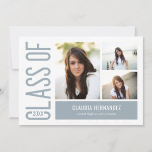 Simply Cool Editable Colour Graduation Invitation