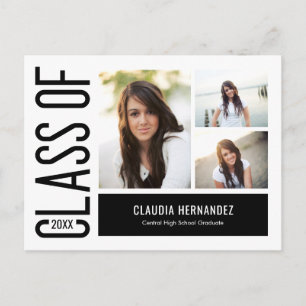 Simply Cool Editable Colour Graduation Postcard