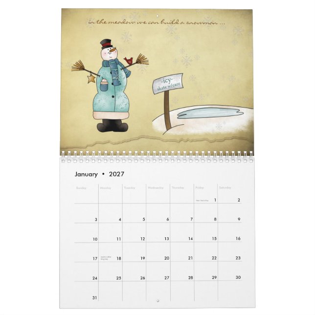 Simply Country Calendar (Jan 2027)