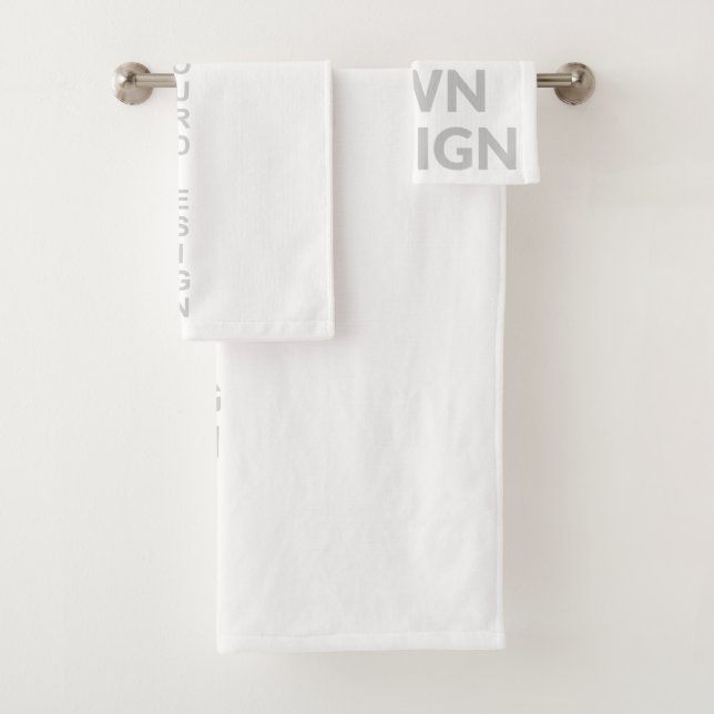 Simply - Create Your Own  Bath Towel Set (Insitu)