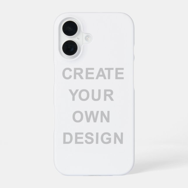 Simply - Create Your Own  iPhone 16 Case (Back)