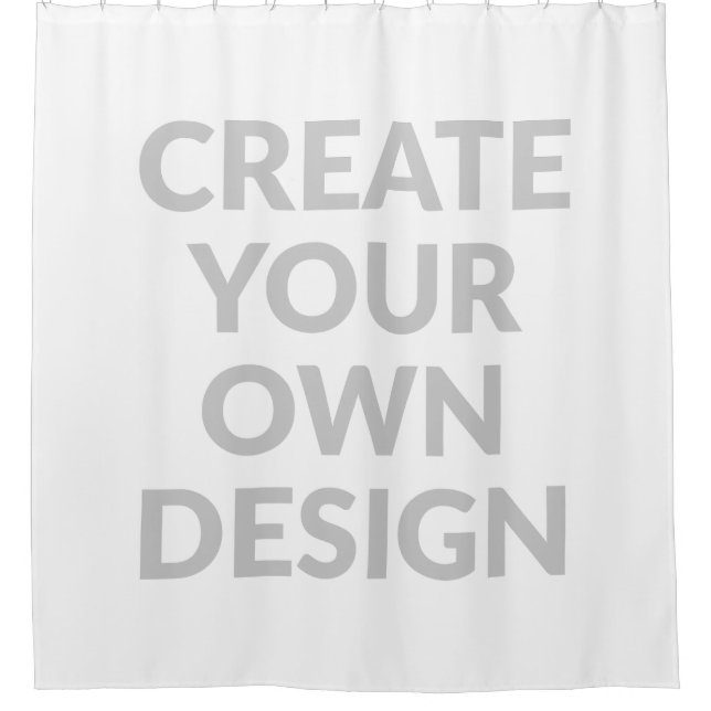 Simply - Create Your Own  Shower Curtain (Front)
