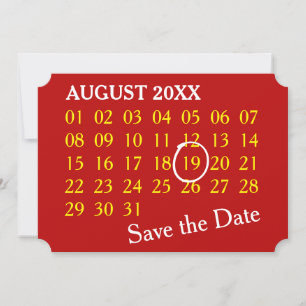 Simply Custom Calendar + your photo, backgr., text Save The Date