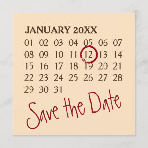 Simply Custom Calendar + your photo, backgr., text Save The Date