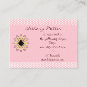 Simply Daisey Gift Registry Card