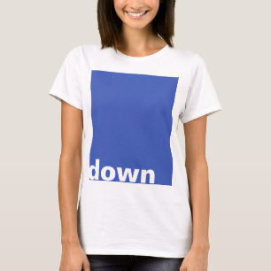 Simply design "rectangle blue down" + your ideas T-Shirt