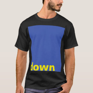 Simply design "rectangle blue down" + your ideas T-Shirt