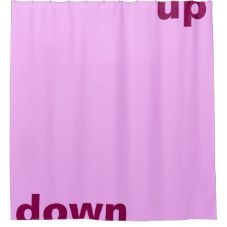 Simply design "rectangle light pink up down" shower curtain