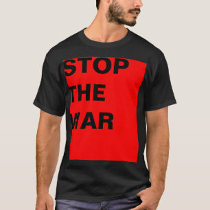 Simply design "rectangle red STOP THE WAR" T-Shirt