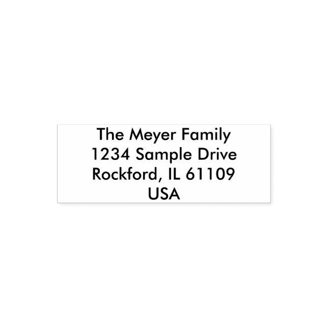 Simply Design - Your Address & ideas Self-inking Stamp (Design)