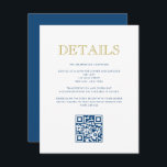 Simply Elegant Bar Mitzvah-QR Code Detail Card<br><div class="desc">Use the template form to personalise this card and add your website address for a custom QR code.  Change the colours,  fonts and layout using the advanced editing menus.</div>