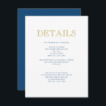 Simply Elegant Bar Mitzvah-Traditional Detail Card<br><div class="desc">Use the template form to personalise this card.  Change the colours,  fonts and layout using the advanced editing menus.</div>