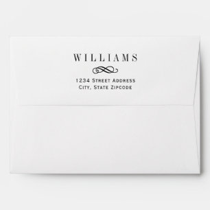 Simply Elegant Black and White Wedding Mailing Envelopes