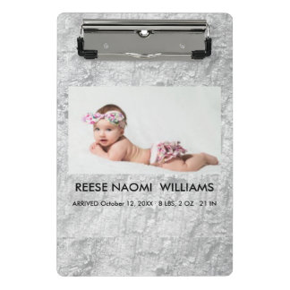 Simply Elegant cute Baby Girl Photo Mini Clipboard