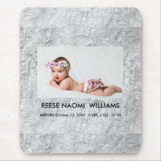 Simply Elegant cute Baby Girl Photo Mouse Mat