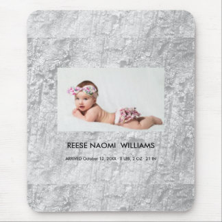Simply Elegant cute Baby Girl Photo Mouse Mat