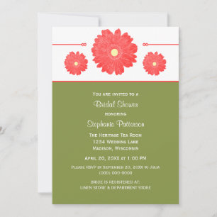 Simply Elegant Daisies Bridal Shower Invite