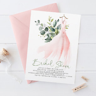 Simply Elegant Eucalyptus Greenery Bridal Shower Invitation