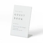 Simply Elegant Modern Wedding Guest Book