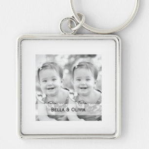 Simply Elegant Photo Keychain