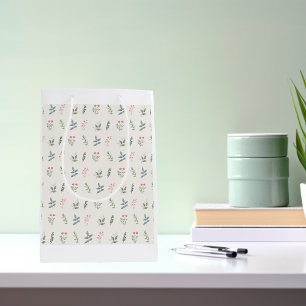 Simply Elegant Plants/Botanical Motif  Medium Gift Bag