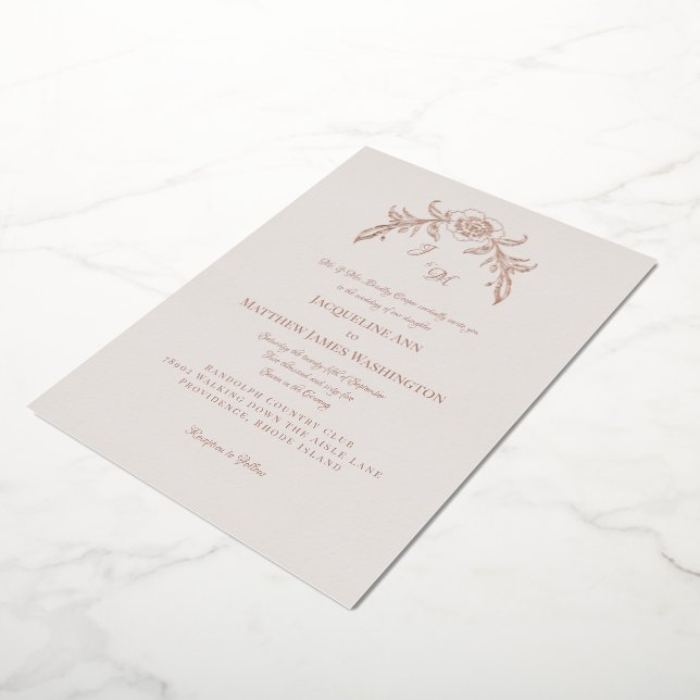 Simply Elegant Rose Gold Vintage  (Rotated)