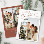 Simply Elegant Stylish 5 PHOTO Christmas Greeting Holiday Card<br><div class="desc">Simply Elegant Stylish PHOTO Christmas Greeting Holiday Card.
 
Surprise and bring joy to your close ones and make the celebration unforgettable.

 For further customisation,  please click the "customise further" link and use our design tool to modify this template.</div>