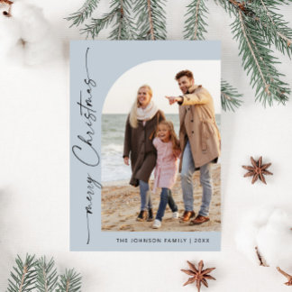 Simply Elegant Stylish PHOTO Christmas Greeting Holiday Card