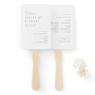 Simply Elegant Typography Modern Wedding Program H