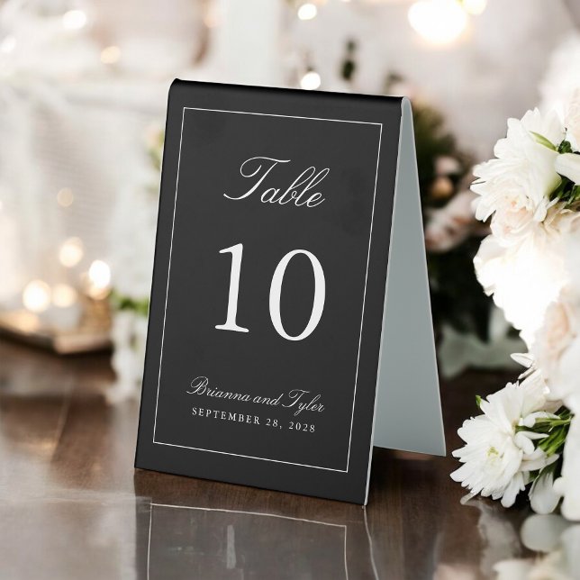 Simply Elegant Wedding Table Number (Creator Uploaded)