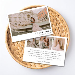 Simply Elegant Wedding Thank You Card