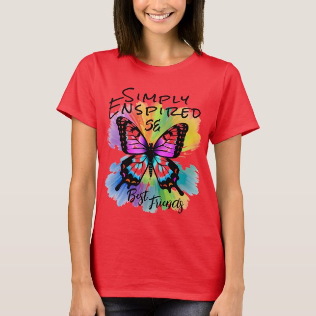 Simply Enspired Best Friends Butterfly T-Shirt (Front)