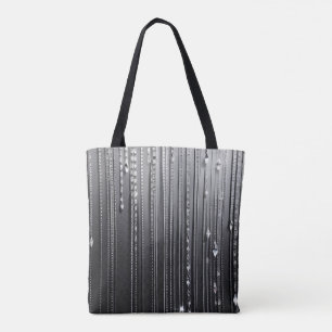 Simply Enspired Black Shimmery Reusable Tote Bag