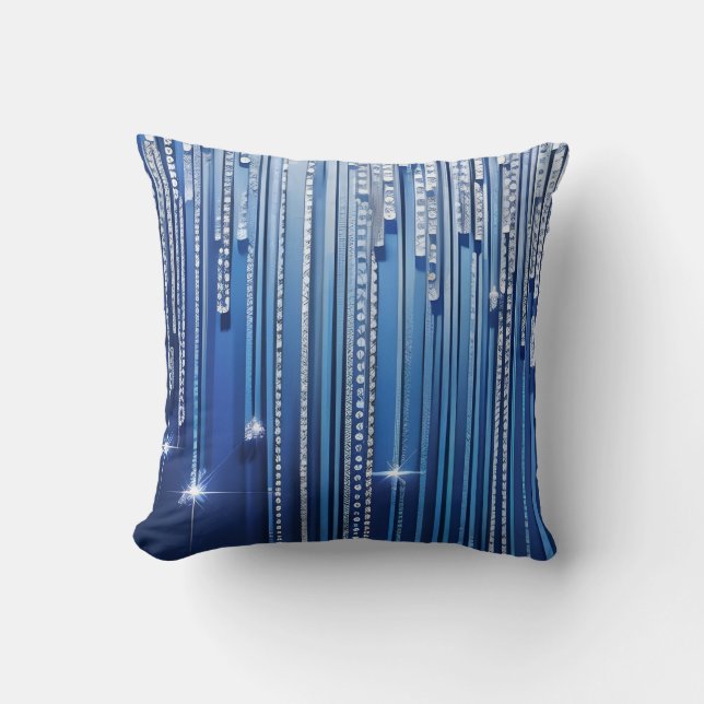 Simply Enspired Blue Shimmery  Cushion (Front)